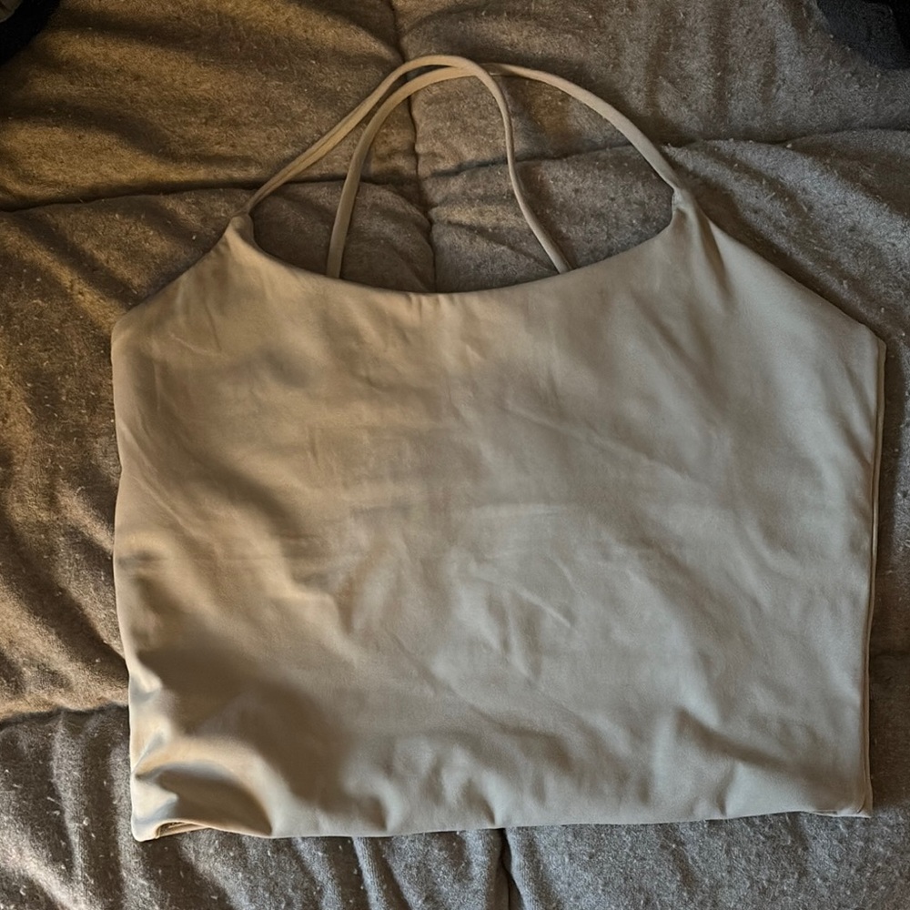 Beige Sleeveless Top